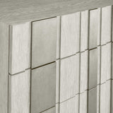 Tempo 3 Drawer Wide Nightstand w/Metal Overlay, Larza-Furniture - Bedroom-High Fashion Home