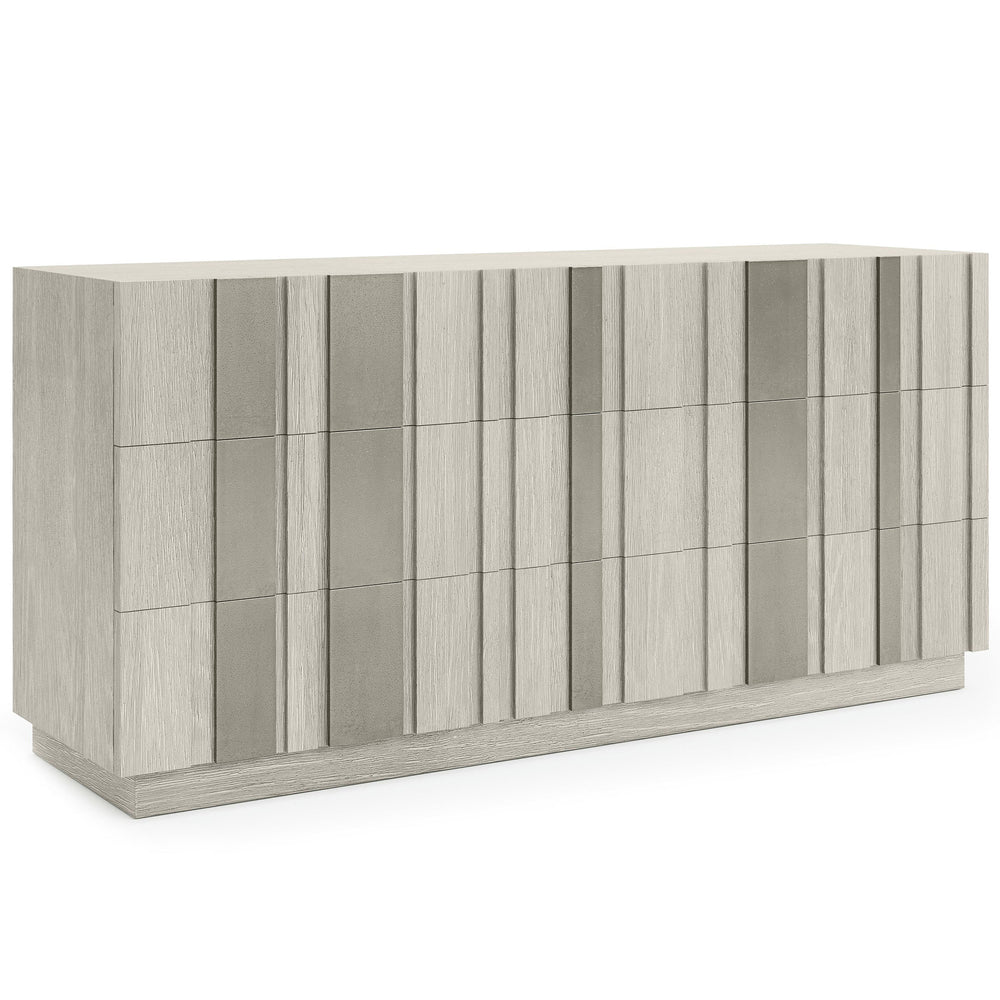 Tempo 6 Dresser w/Metal Overlay, Larza-Furniture - Bedroom-High Fashion Home