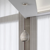 Teresa Round Pendant, Deep Grey-Lighting-High Fashion Home