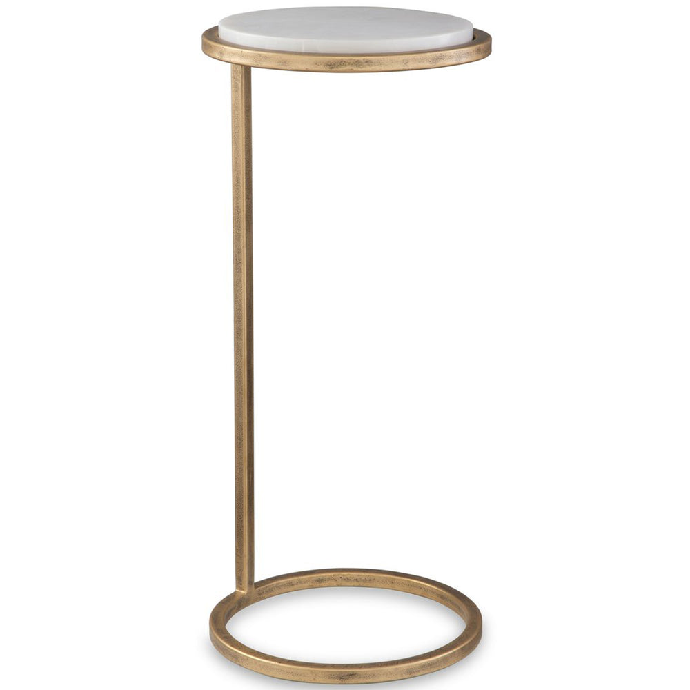 Terra Accent Table, White-Furniture - Accent Tables-High Fashion Home