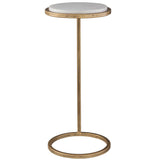 Terra Accent Table, White-Furniture - Accent Tables-High Fashion Home