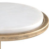 Terra Accent Table, White-Furniture - Accent Tables-High Fashion Home