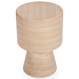 Terrace Outdoor Accent Table, Beige-Furniture - Outdoor-High Fashion Home
