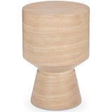 Terrace Outdoor Accent Table, Beige-Furniture - Outdoor-High Fashion Home