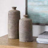 Terrene Vases, Set of 2, Earthy Tones-Accessories-High Fashion Home