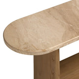 Terry Console Table, Sand Marble by Four Hands-Furniture - Accent Tables-High Fashion Home