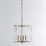 Tessa Chandelier, Clear/Brass-Lighting-High Fashion Home