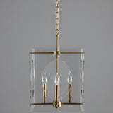 Tessa Chandelier, Clear/Brass-Lighting-High Fashion Home