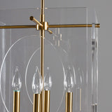 Tessa Chandelier, Clear/Brass-Lighting-High Fashion Home