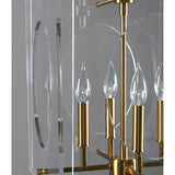 Tessa Chandelier, Clear/Brass-Lighting-High Fashion Home