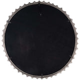 Textured Round Mirror, Brushed Nickel