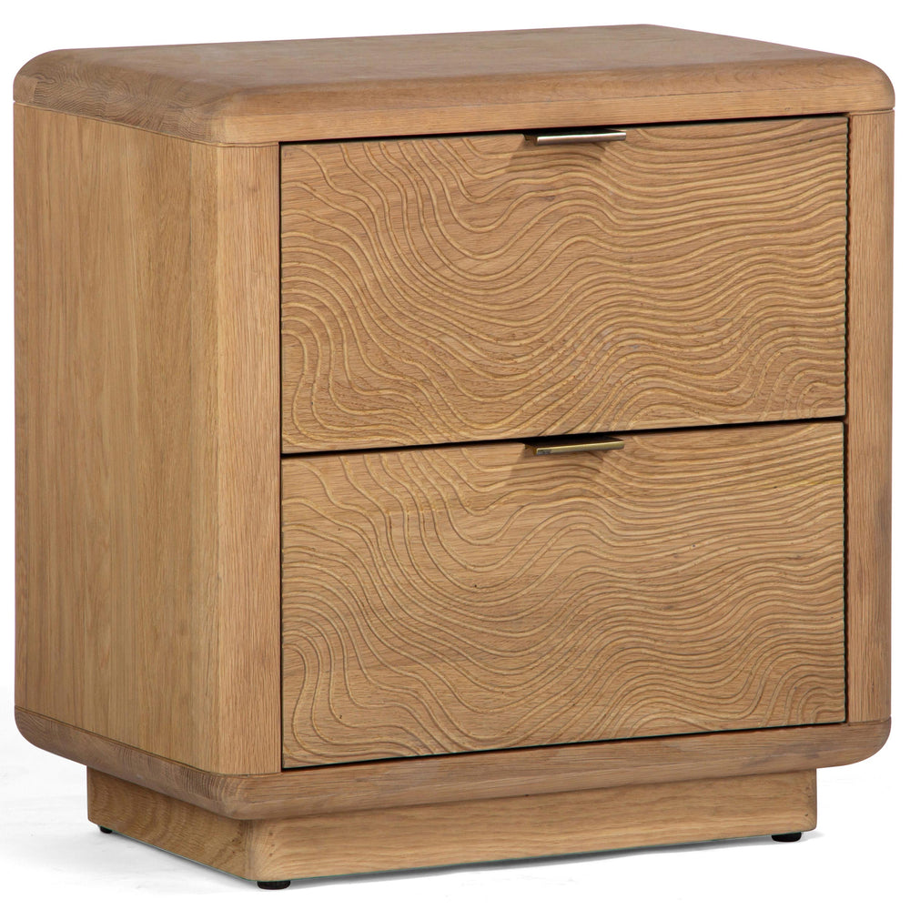 Textured Nightstand, Natural