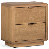 Textured Nightstand, Natural