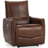 Thaya Leather Power Recliner Chair, Antique Brown-Furniture - Chairs-High Fashion Home