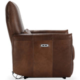 Thaya Leather Power Recliner Chair, Antique Brown-Furniture - Chairs-High Fashion Home