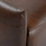 Thaya Leather Power Recliner Chair, Antique Brown-Furniture - Chairs-High Fashion Home