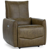Thaya Leather Power Recliner Chair, Earth Brown-Furniture - Chairs-High Fashion Home