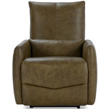 Thaya Leather Power Recliner Chair, Earth Brown-Furniture - Chairs-High Fashion Home
