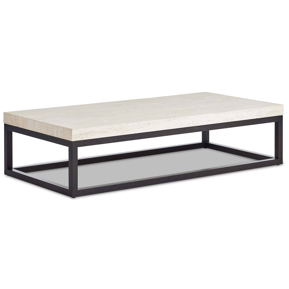 The Rectangular Coffee Table, Travertine by Four Hands