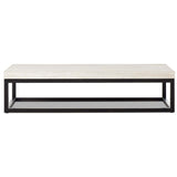 The Rectangular Coffee Table, Travertine by Four Hands