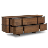 Theo 6 Drawer Dresser, Dark Brown Walnut by Four Hands-Furniture - Storage-High Fashion Home