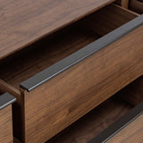 Theo 6 Drawer Dresser, Dark Brown Walnut by Four Hands-Furniture - Storage-High Fashion Home
