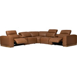 Theo 7 Piece Power Recliner Sectional, Aline Butternut