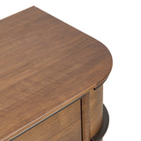 Theo Nightstand, Dark Brown Walnut by Four Hands-Furniture - Bedroom-High Fashion Home