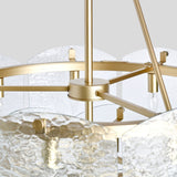 Theressa Round Chandelier, Gold-Lighting-High Fashion Home
