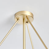 Theressa Round Chandelier, Gold-Lighting-High Fashion Home