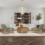 Theressa Round Chandelier, Gold-Lighting-High Fashion Home