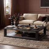 Thomas Rectangular Coffee Table, Dark Anthracite by Four Hands