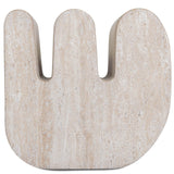 Thyme Outdoor Side Table, Travertine