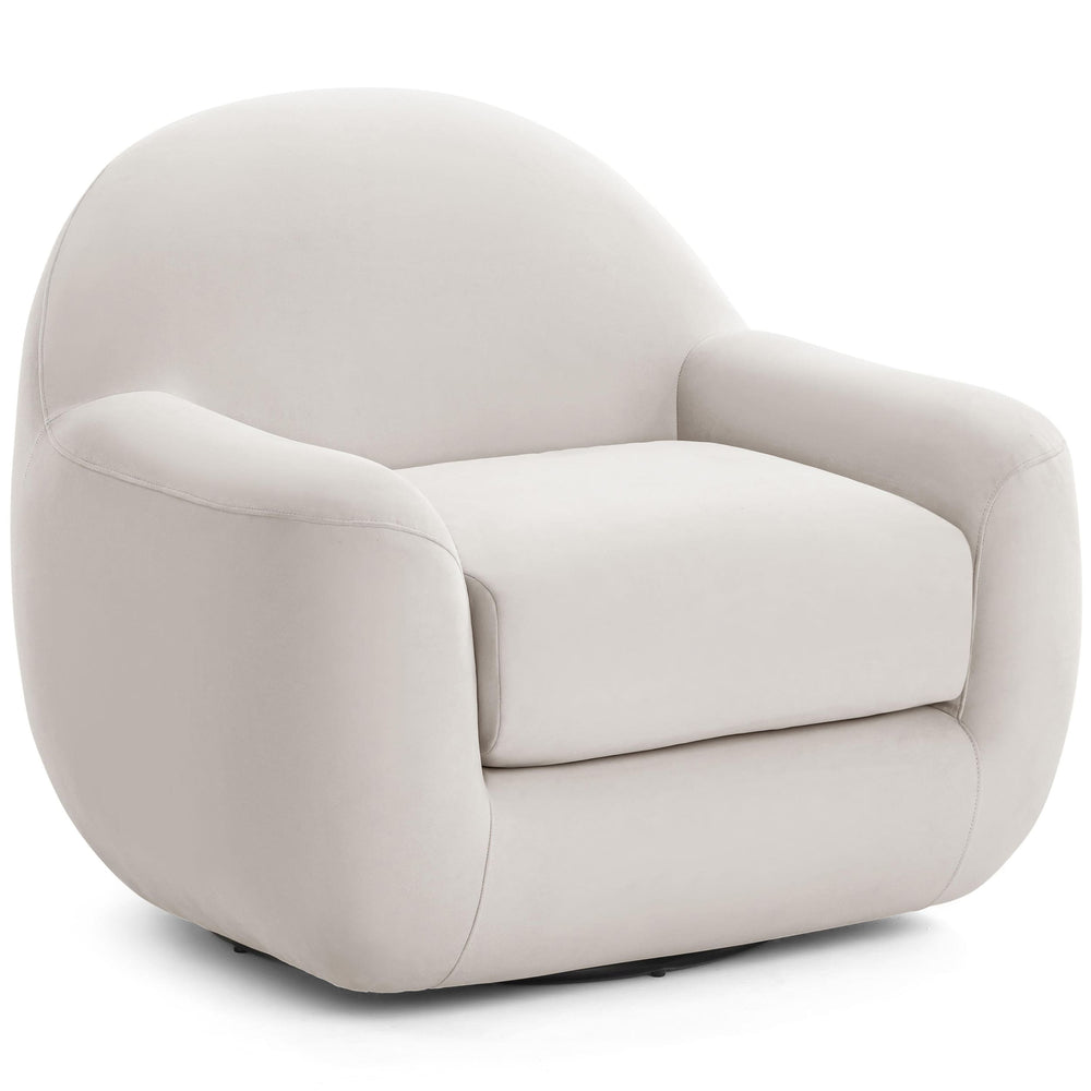 Tiago Swivel Chair, Cream