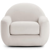 Tiago Swivel Chair, Cream