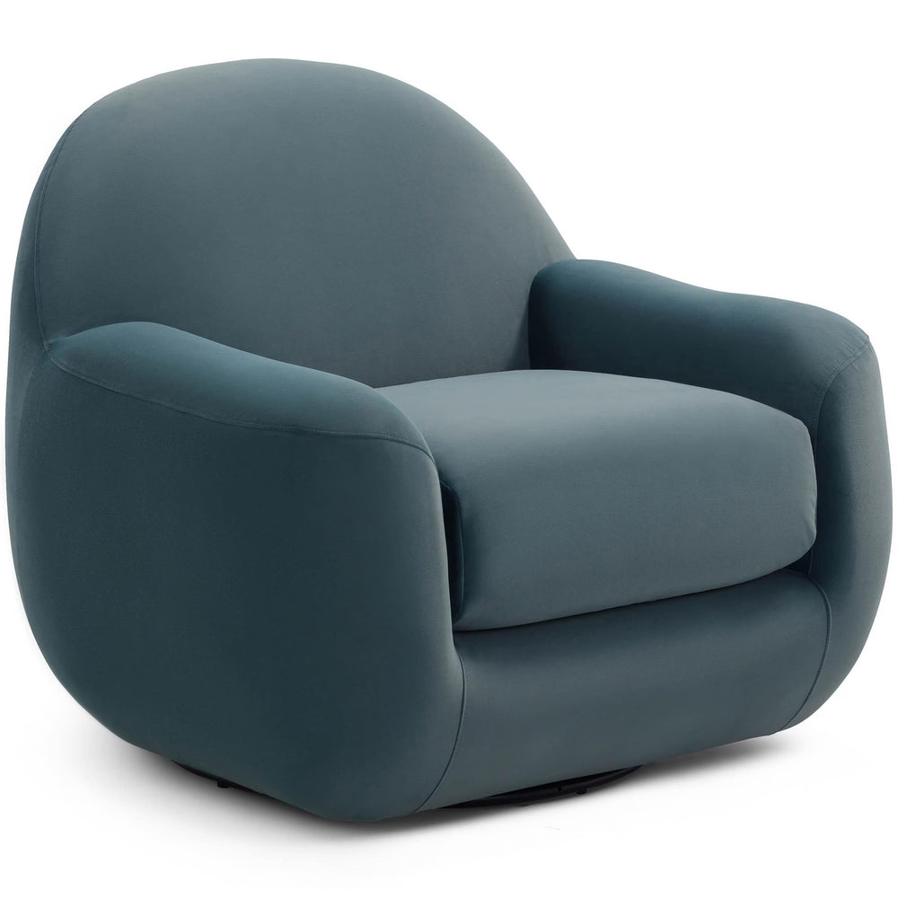Tiago Swivel Chair, Dark Teal