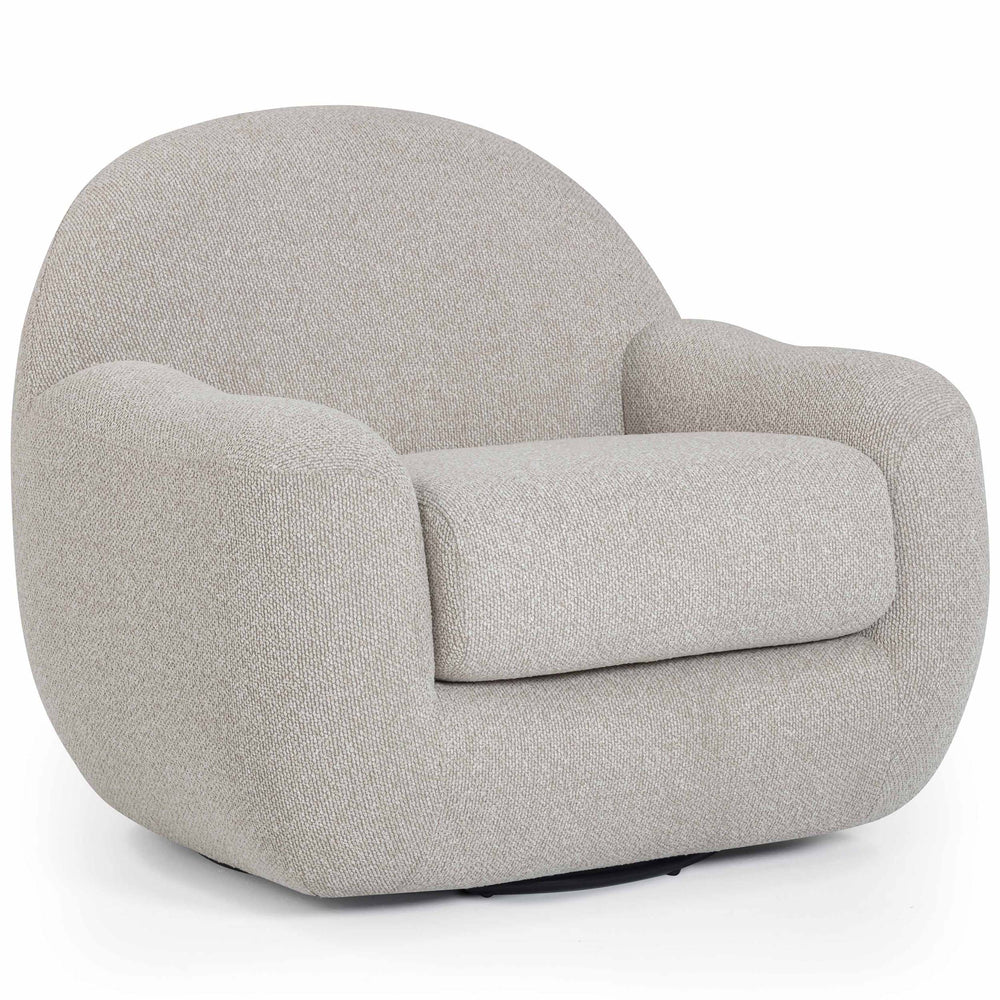 Tiago Swivel Chair, Warm Grey