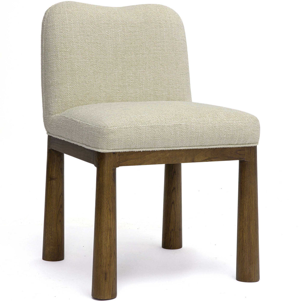 Tiara Dining Chair, Cream/Dark Natural