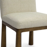 Tiara Dining Chair, Cream/Dark Natural