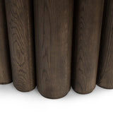 Tiber Round 70" Dining Table, Toasted Brown-Furniture - Dining-High Fashion Home
