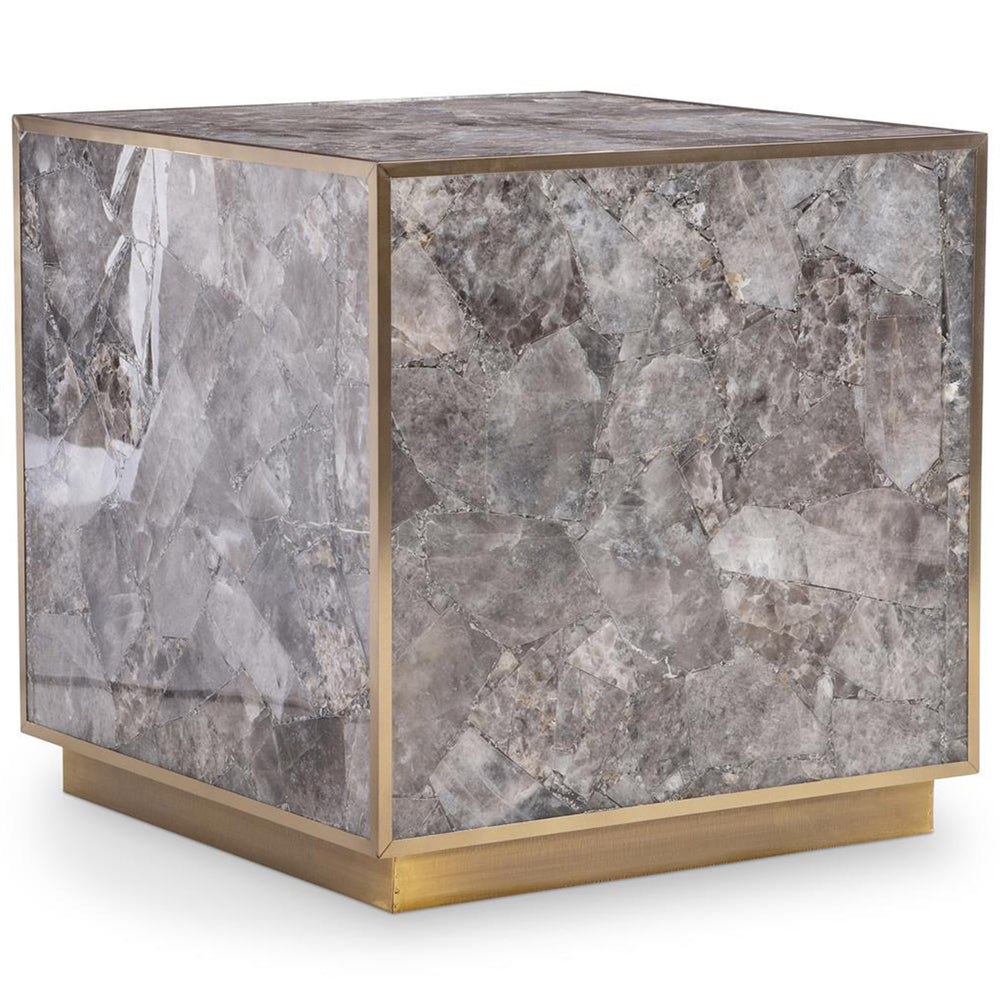 Tildon Side Table, Smoky Quartz-Furniture - Accent Tables-High Fashion Home