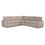 Tillery 5 Piece Power Recliner Sectional, Nomad Taupe