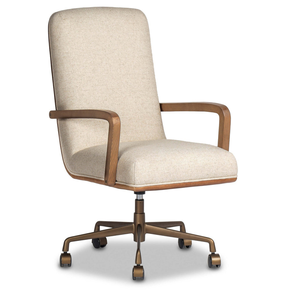 Timeo Desk Chair, Chaps Saddle by Four Hands-Furniture - Office-High Fashion Home