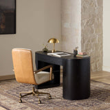 Timeo Desk Chair, Chaps Saddle by Four Hands-Furniture - Office-High Fashion Home
