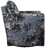 Tisdell Swivel Chair, Indigo-Furniture - Chair-High Fashion Home