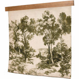 Toile Tapestry, Toile Moss/Light Oak by Four Hands