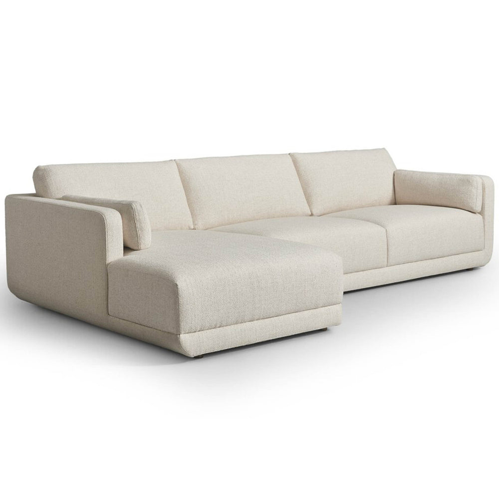 Toland 2-Piece Sectional w/ Chaise, Palma Cream by Four Hands-Furniture - Sofas-High Fashion Home
