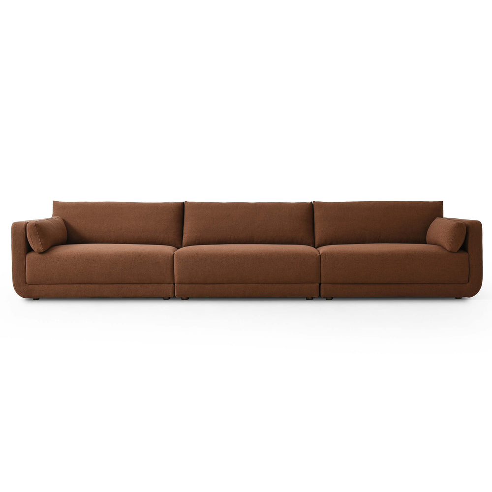 Toland 3 Piece Sectional, Bartin Rust