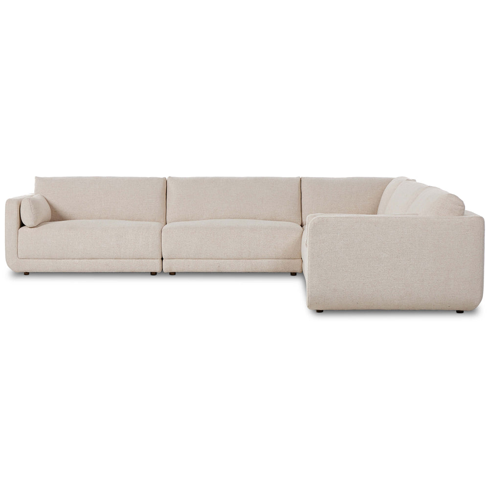 Toland 5 Piece Sectional, Palma Cream