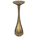 Tolstoy Accent Table, Antique Brass